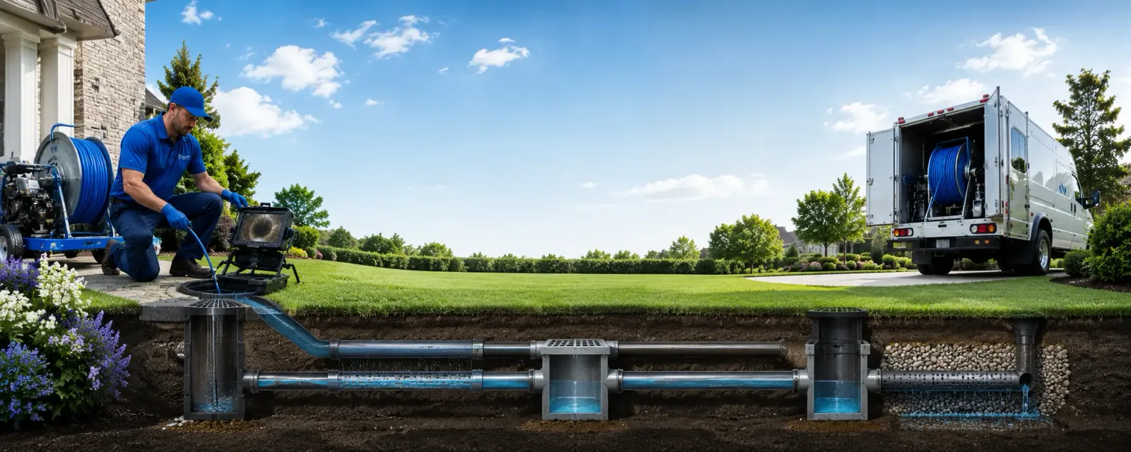 Outdoor drain cleaning information for Robson, WV